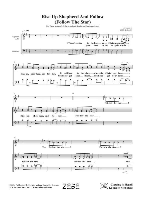 gallery: Rise Up Shepherd And Follow (Follow the Star), , Gemischter Chor SAB und Klavier