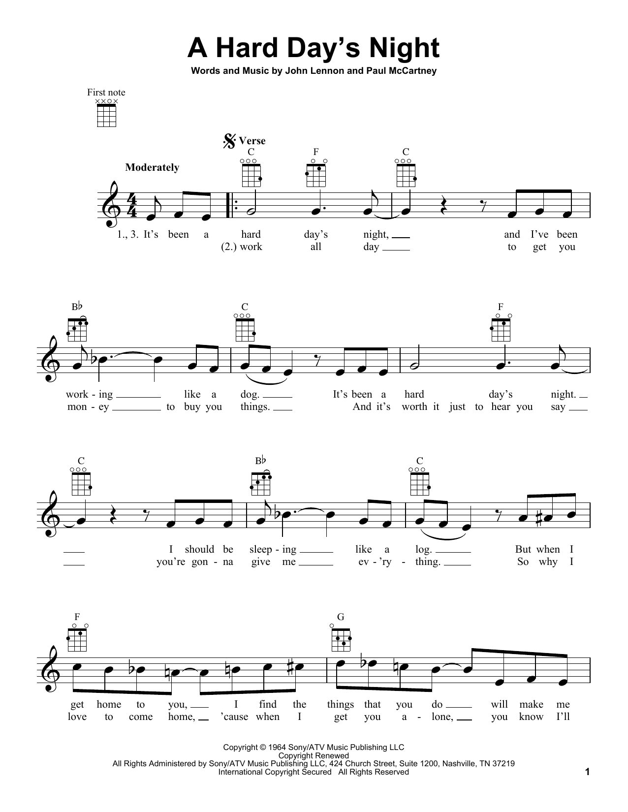 Product gallery: Page 1 of 1 A Hard Day's Night, The Beatles