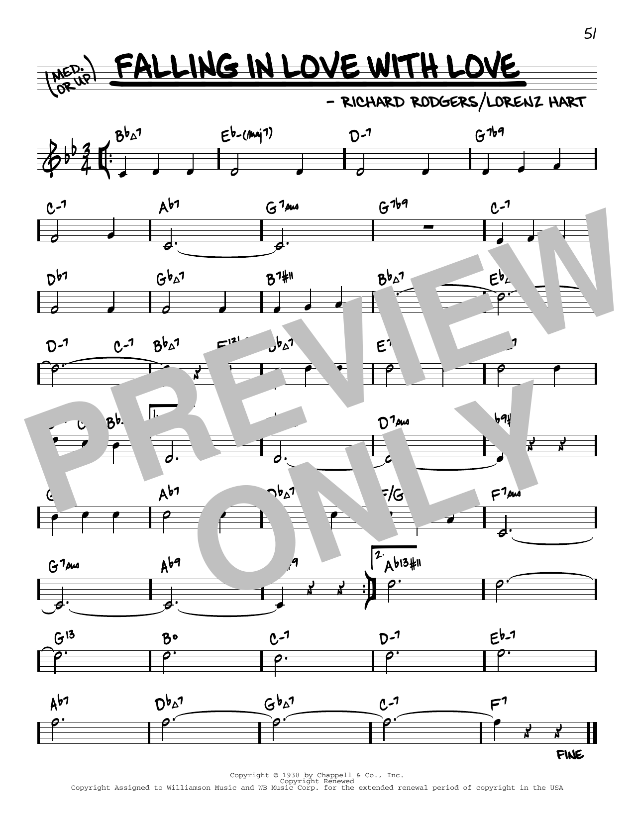 Product picture to: Falling In Love With Love (arr. David Hazeltine)