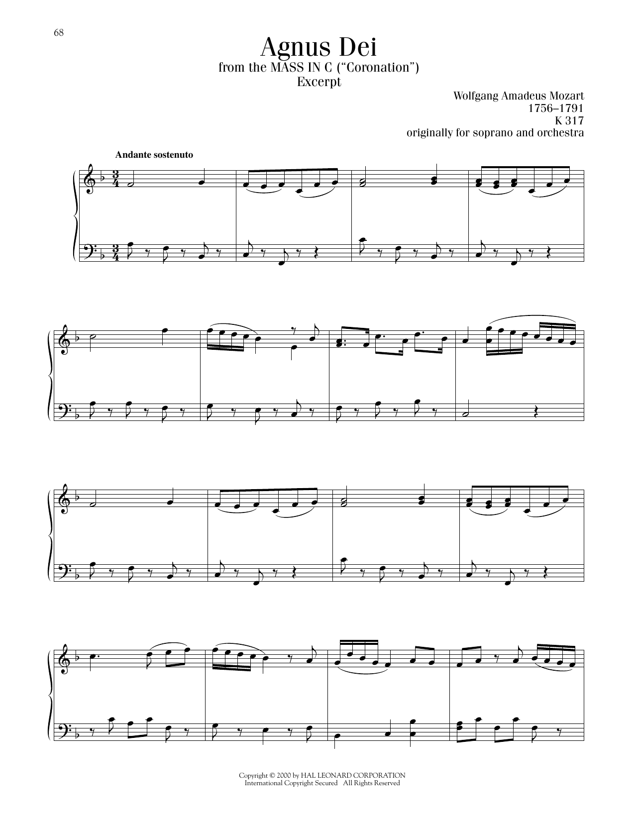 Product picture to: Agnus Dei, Excerpt