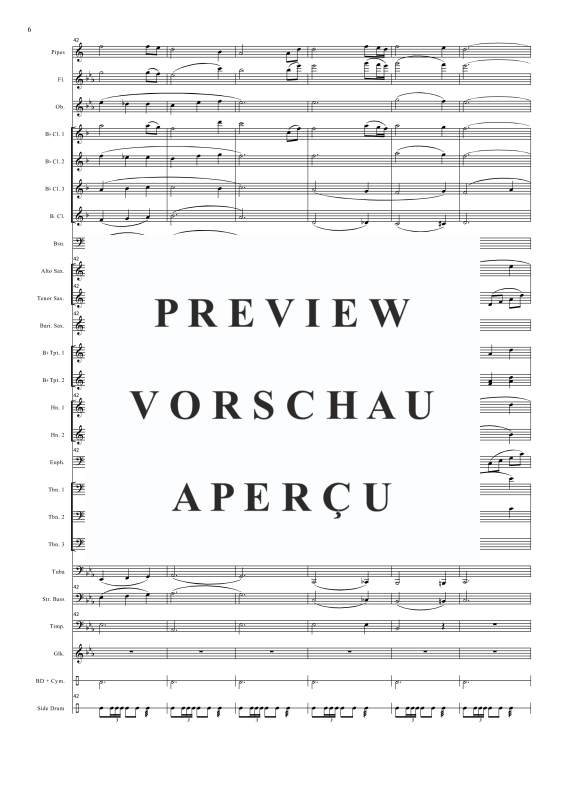 Produktgalerie: Seite 9 von 11 Amazing Grace, , Concert Band und Dudelsack Solo