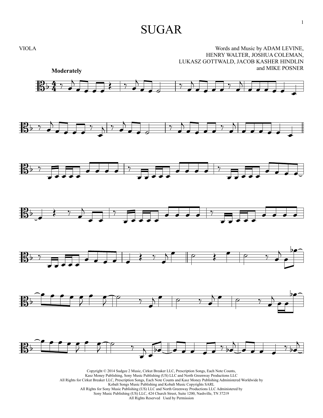 Product gallery: Page 1 of 1 Sugar, Maroon 5