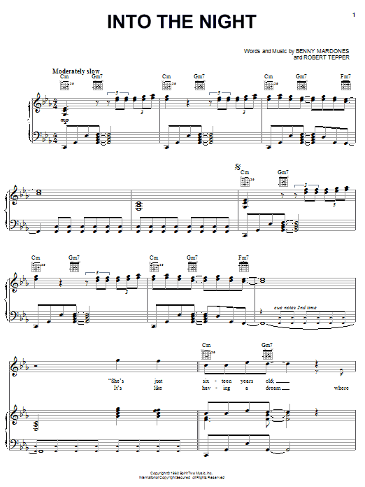 Produktgalerie: Seite 1 von 1 Into The Night, Benny Mardones, Gesang, Gitarre, Klavier