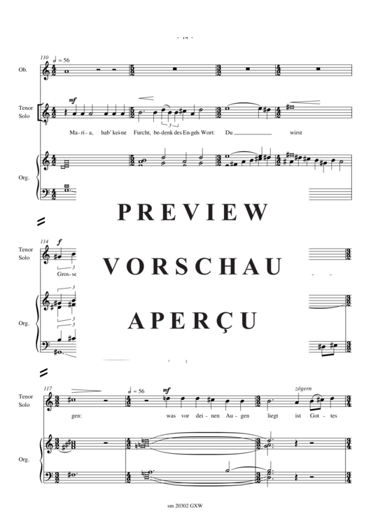 Product gallery: Page 17 of 21 In dieser Nacht , , (soprano, tenor, oboe, strings, choir + organ)