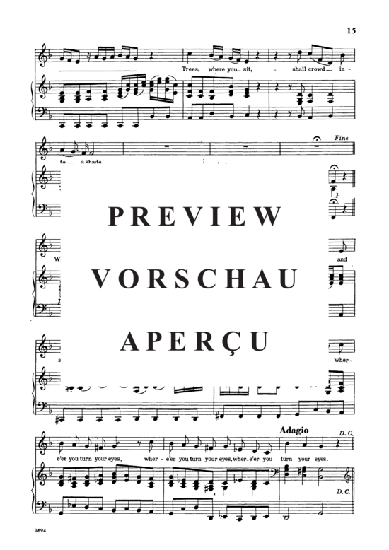 Product gallery: Page 3 of 3 Where'er you walk, , Low Voice and Piano