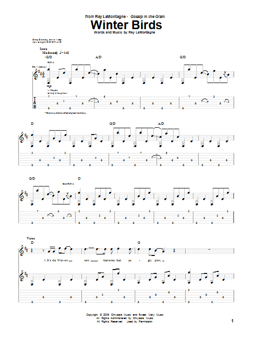 Product gallery: Page 1 of 1 Winter Birds, Ray LaMontagne