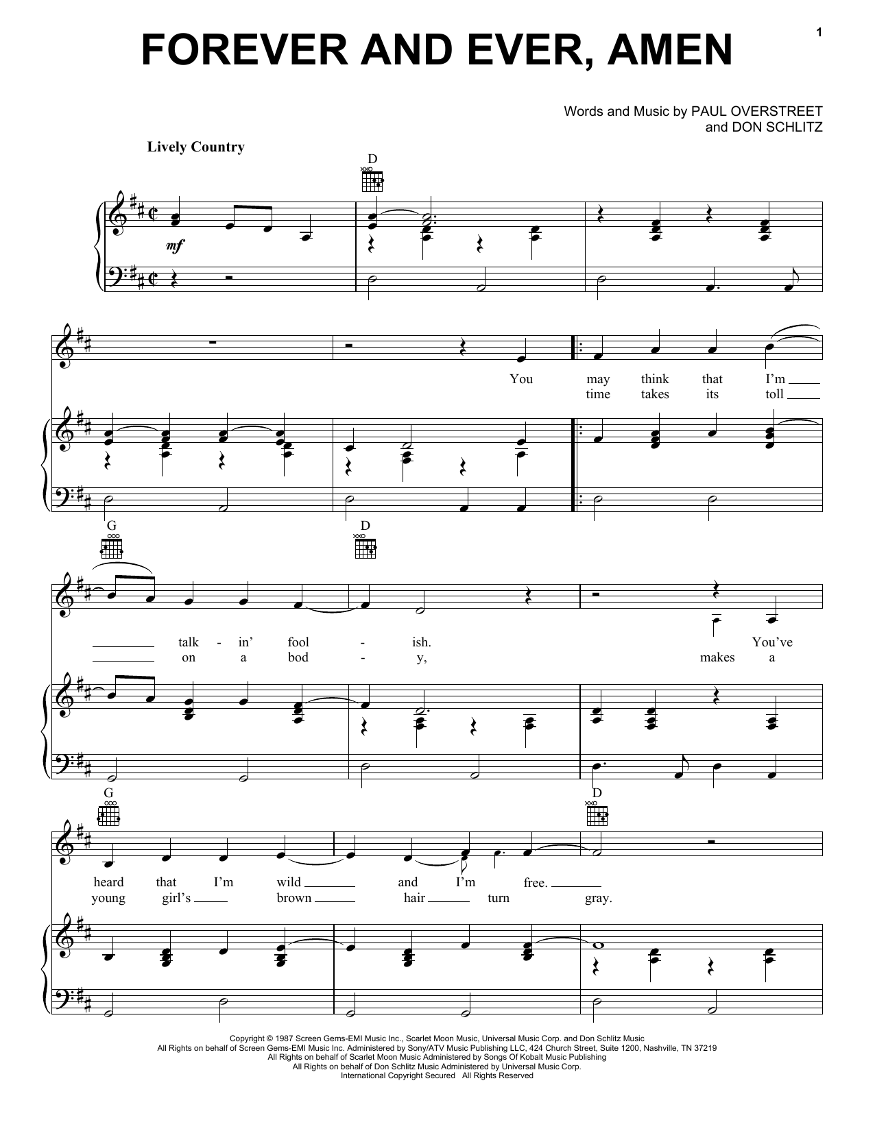 Produktbild zu: Forever And Ever, Amen