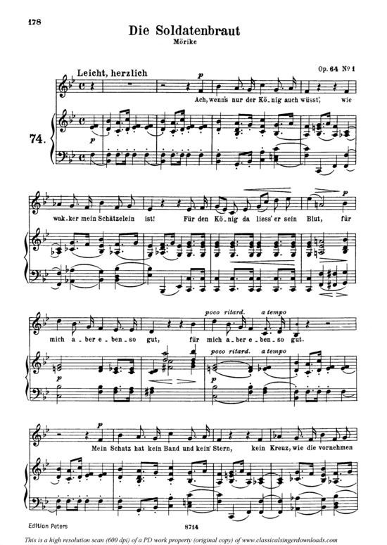 Product picture to: Die Soldatenbraut, Op.64 No.3Robert Schumann