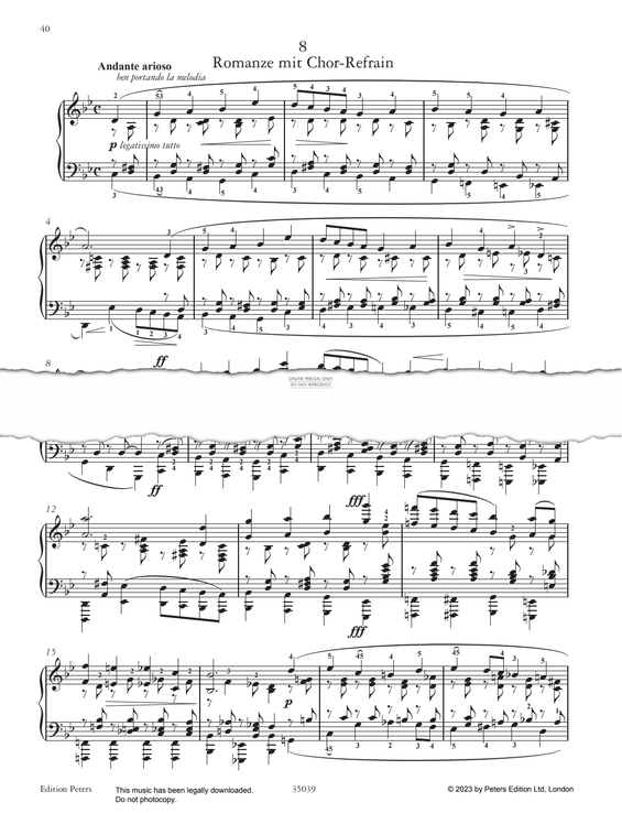 Produktgalerie: Seite 1 von 1 Etude in G minor, Adolph von Henselt, Klavier