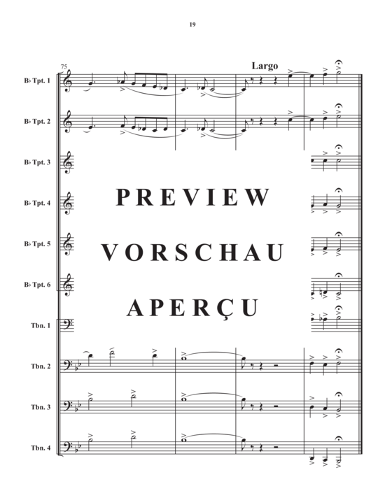 Product gallery: Page 21 of 21 Grand Intrada , , (Brass Ensemble, 6x trumpet + 4x trombone)