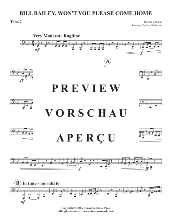 Product gallery: Page 16 of 17 Bill Bailey, Won´t You Please Come Home , , (Tuba Quartett EETT)