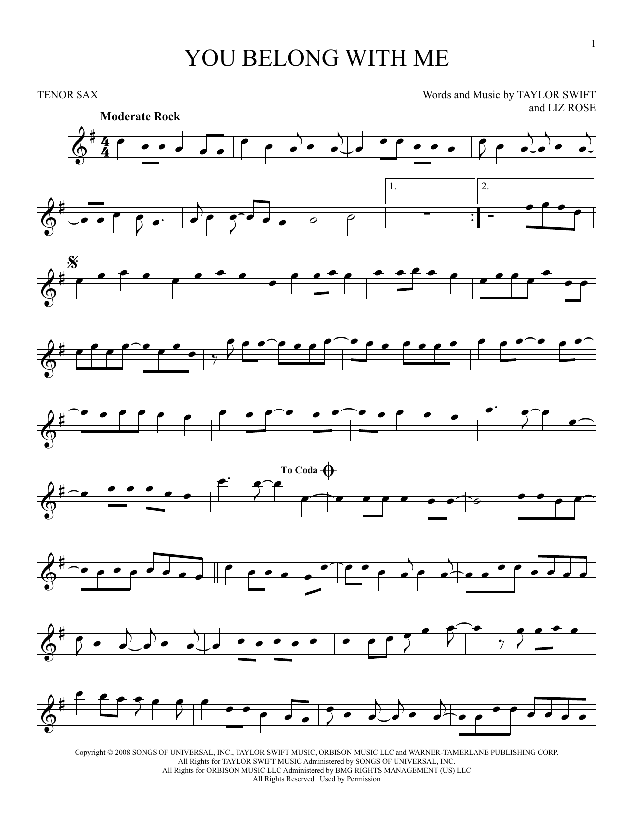 Product gallery: Page 1 of 1 You Belong With Me (Taylor's Version), Taylor Swift