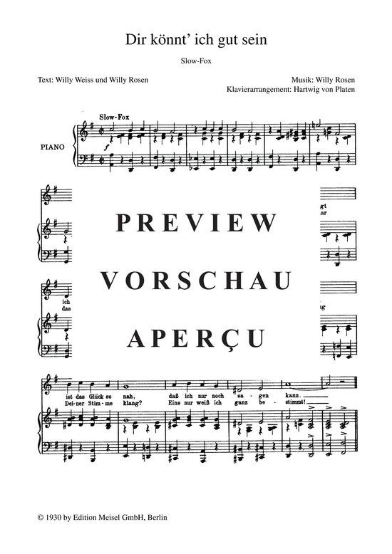 Produktgalerie: Seite 4 von 4 Dir könnt? ich gut sein, 	, Klavier und Gesang