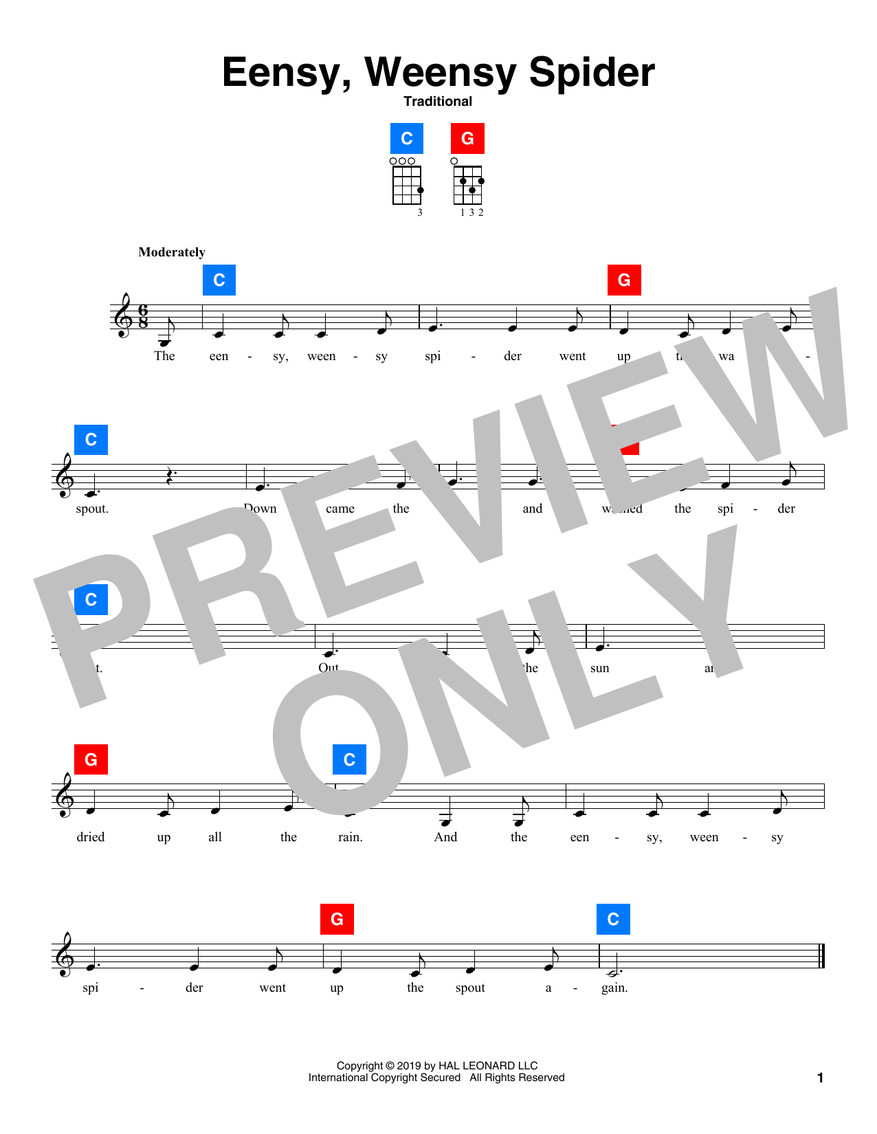 Product gallery: Page 1 of 1 Eensy Weensy Spider, Traditional