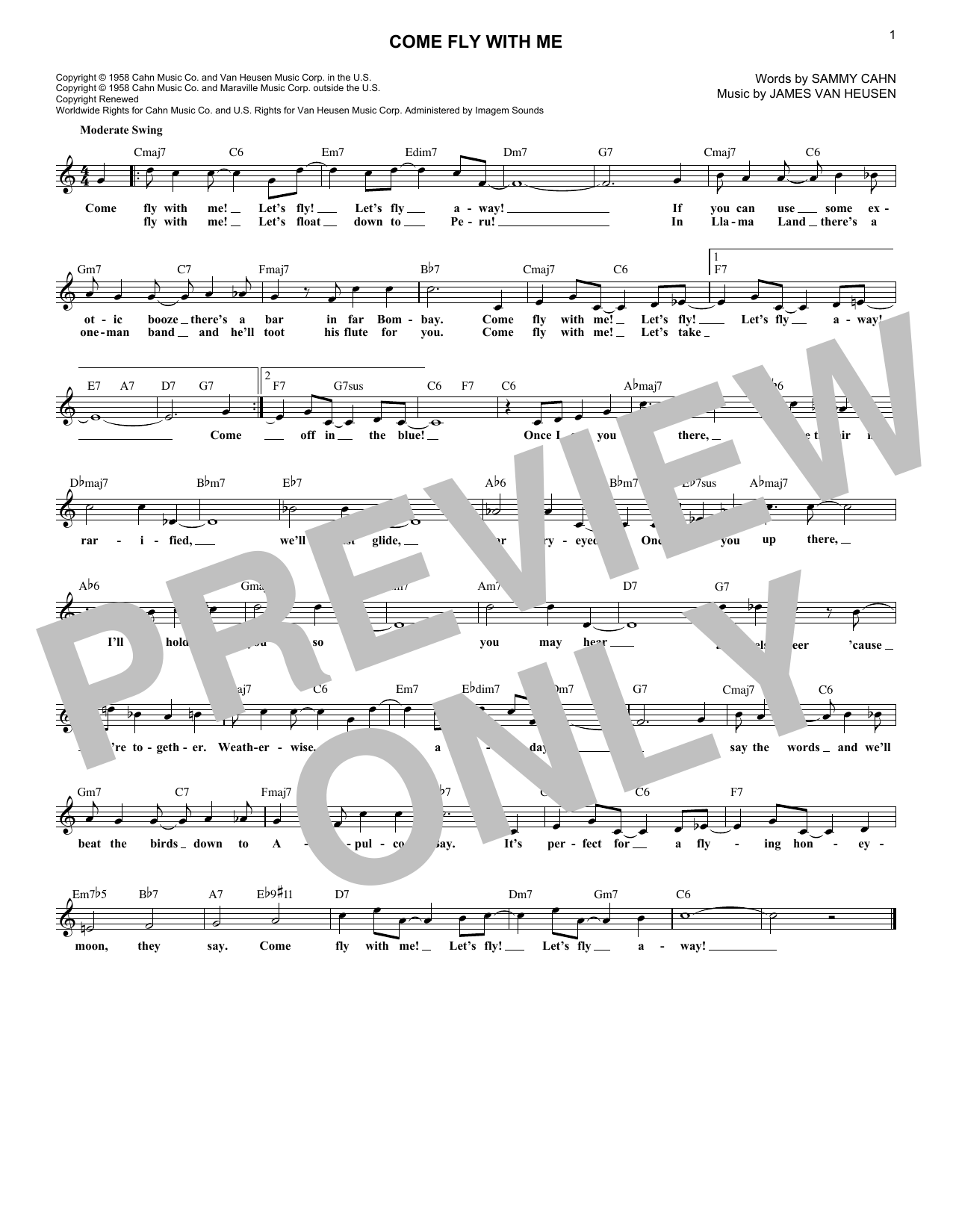 Produktbild zu: Come Fly With Me