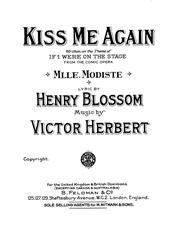cover: Kiss Me Again, Victor Herbert