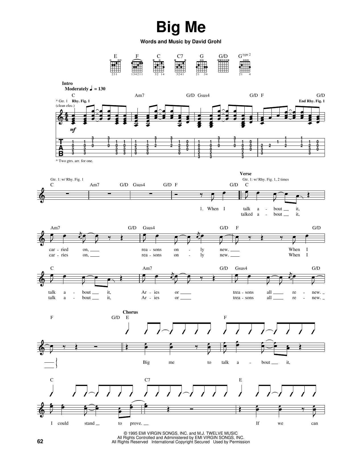 Produktgalerie: Seite 1 von 1 Big Me, Foo Fighters, Gitarre
