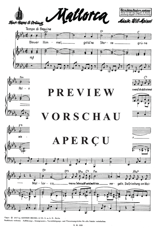 Produktgalerie: Seite 3 von 3 Mallorca, , Klavier und Gesang