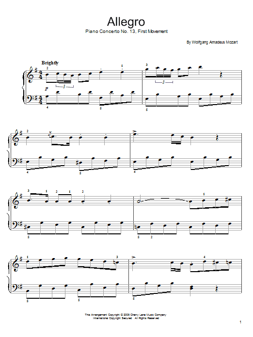 Produktbild zu: Piano Concerto No. 13 (First Movement)
