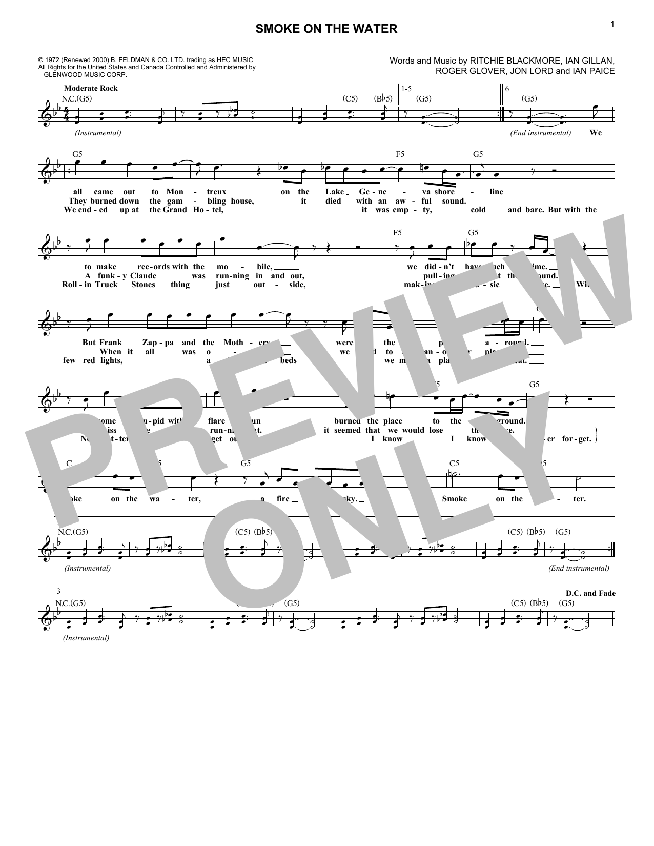 Produktbild zu: Smoke On The Water