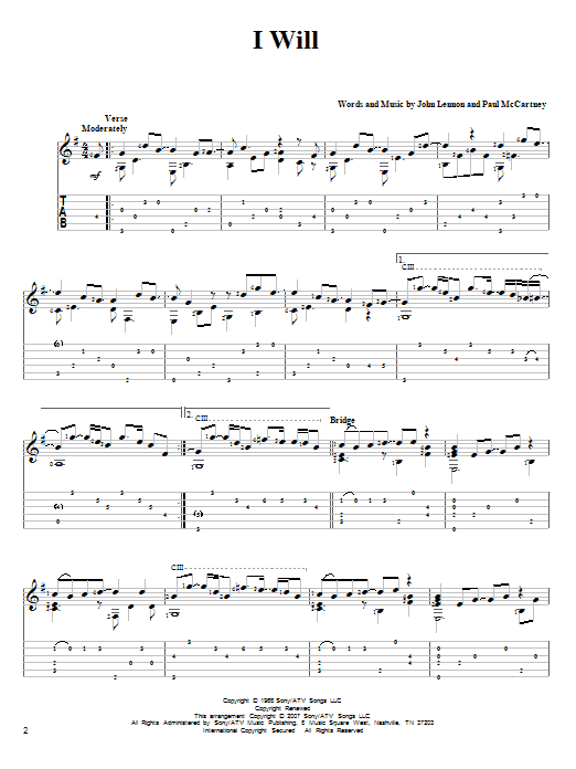 Product gallery: Page 1 of 1 I Will, The Beatles