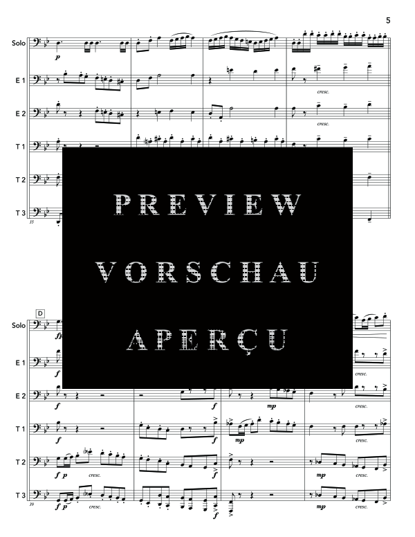 Product gallery: Page 9 of 11 Concert Etude, Op. 49, , (euphonium/tuba/trumpet solo and EETTT)