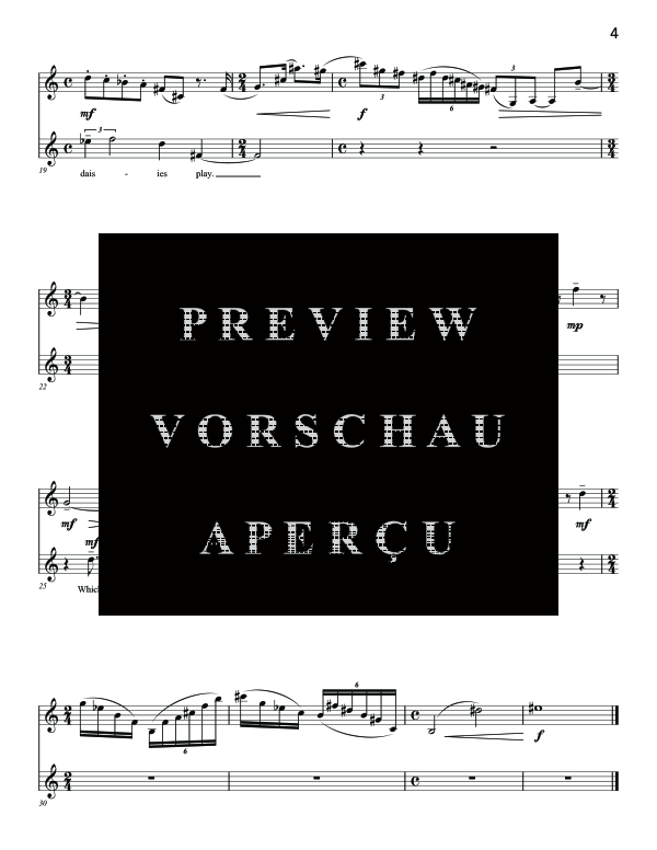 Produktgalerie: Seite 9 von 11 Five Poems of Emily Dickinson, , (Gesang und Klarinette)