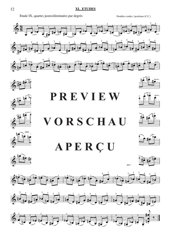 gallery: 40 Études for Violin , , (Geige Solo)