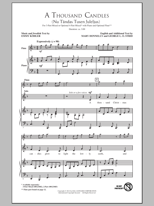 Product gallery: Page 1 of 1 A Thousand Candles (Nu Tandas Tusen Juleljus), George L.O. Strid