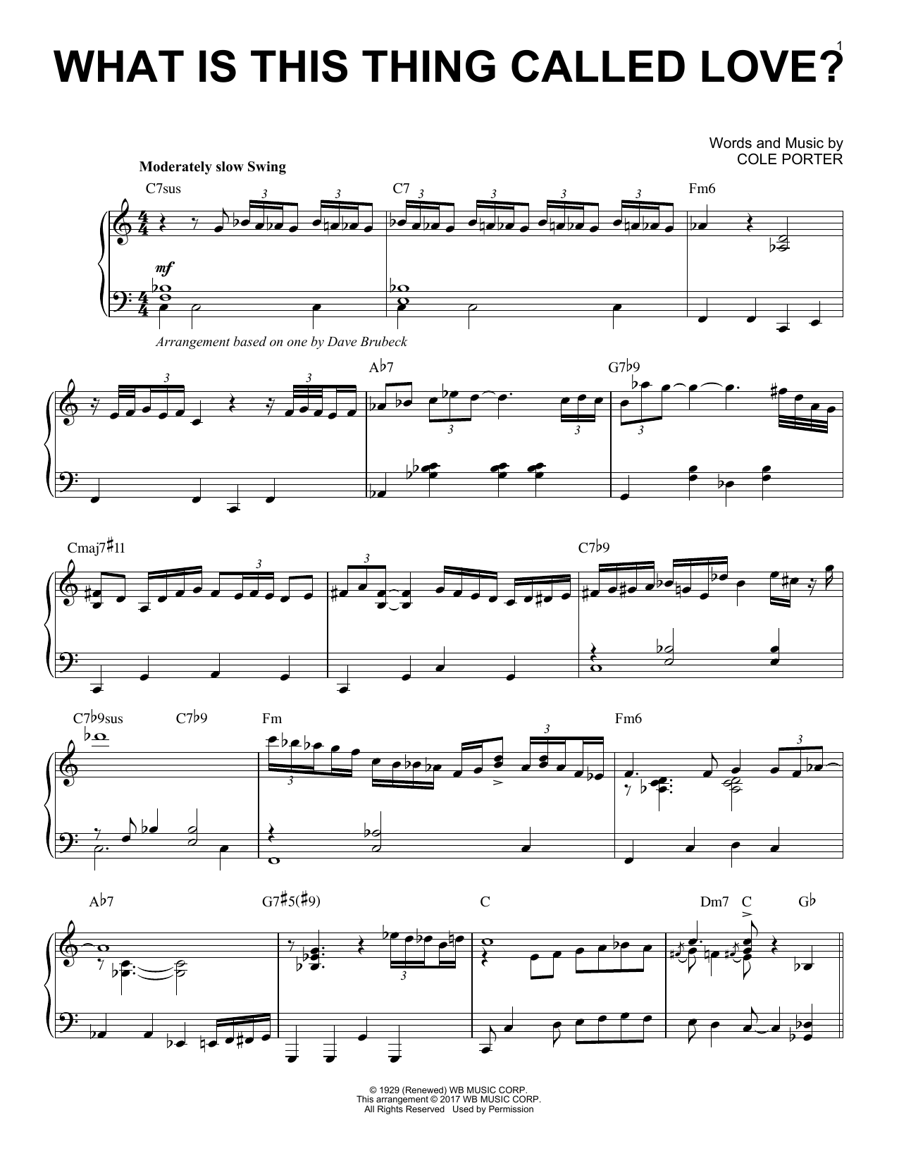 Product gallery: Page 1 of 1 What Is This Thing Called Love?, Dave Brubeck