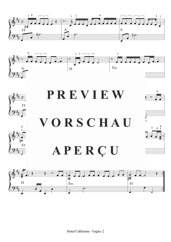 gallery: Hotel California, maerchenkoenig, (Klavier Solo)