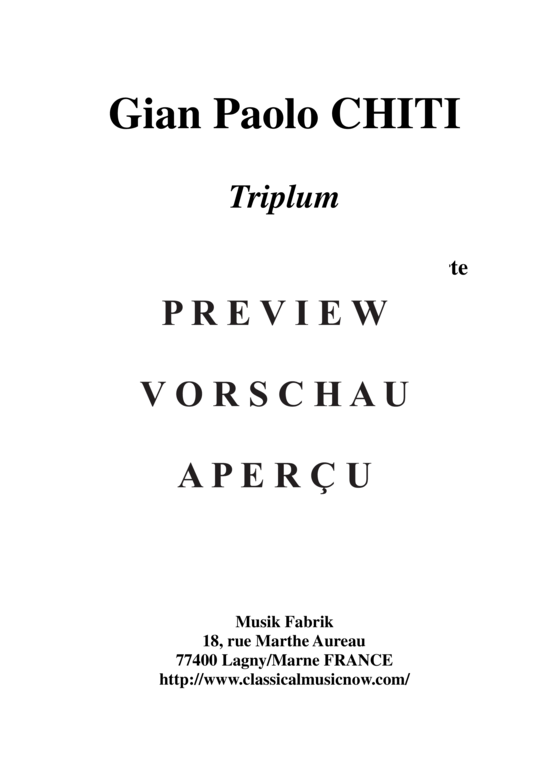 Product gallery: Page 2 of 21 Triplum , , (clarinet in Bb, violin + piano)