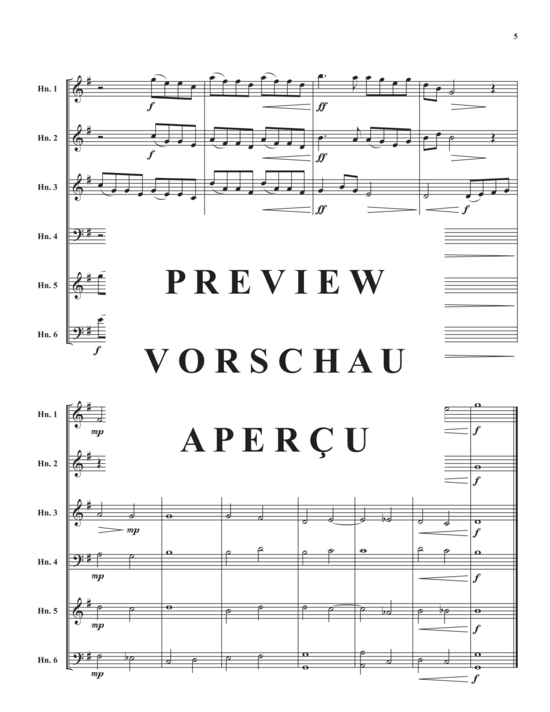 Product gallery: Page 6 of 12 Irish Tune (Danny Boy) , ,  (Horn ensemble 1-6 horns in F)