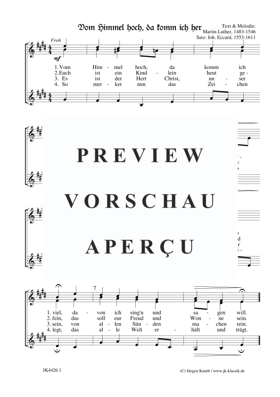 Produktbild zu: Vom Himmel hoch, da komm ich herMartin Luther