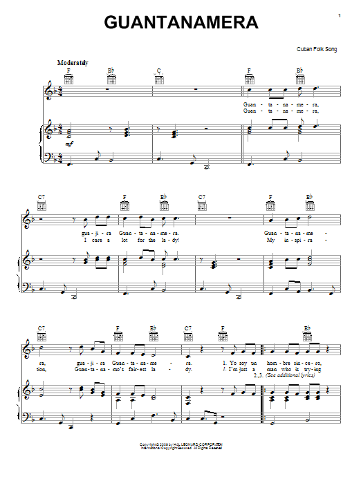 Produktbild zu: Guantanamera