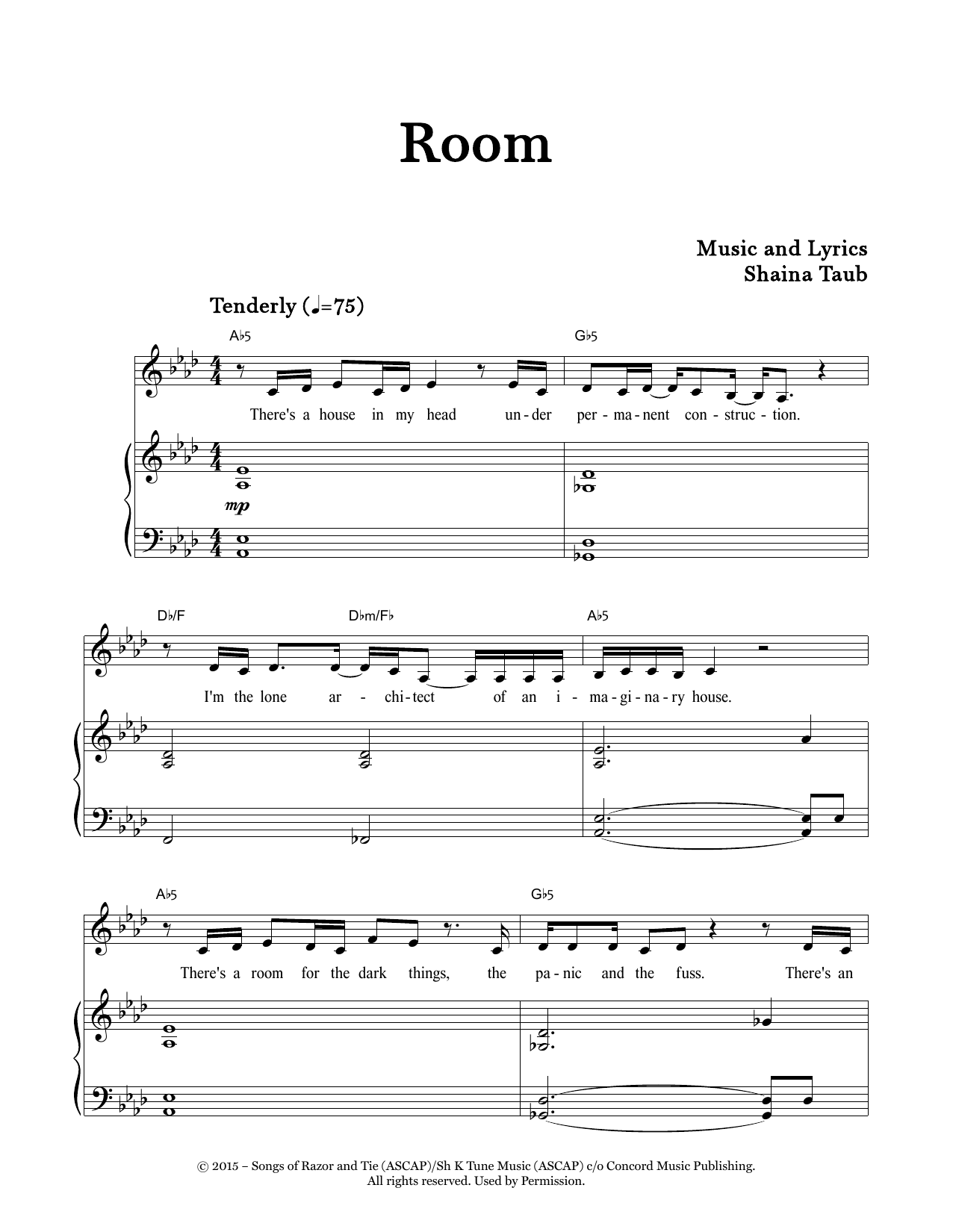 Produktgalerie: Seite 1 von 1 Room, Shaina Taub, Gesang, Klavier