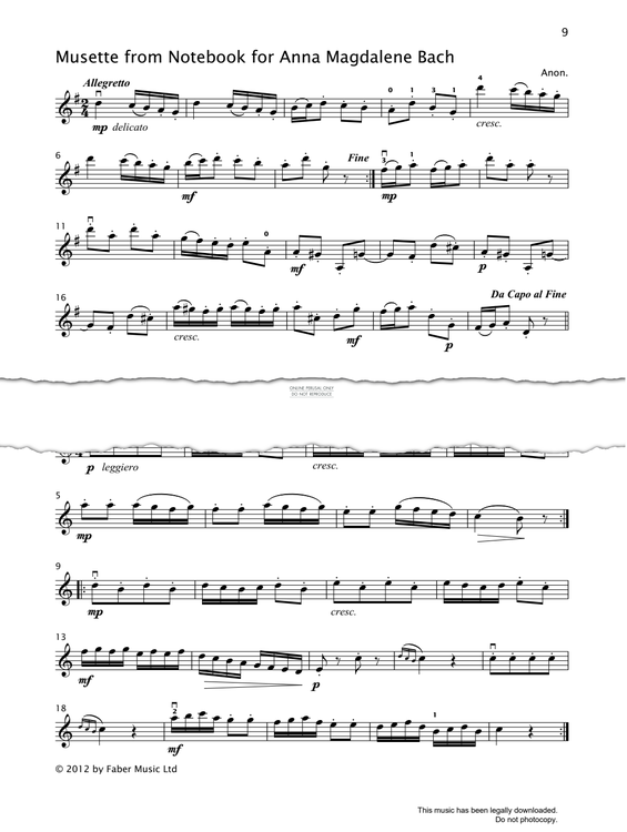 gallery: Theme (from 'The Bird' String Quartet), Joseph Haydn, Violine