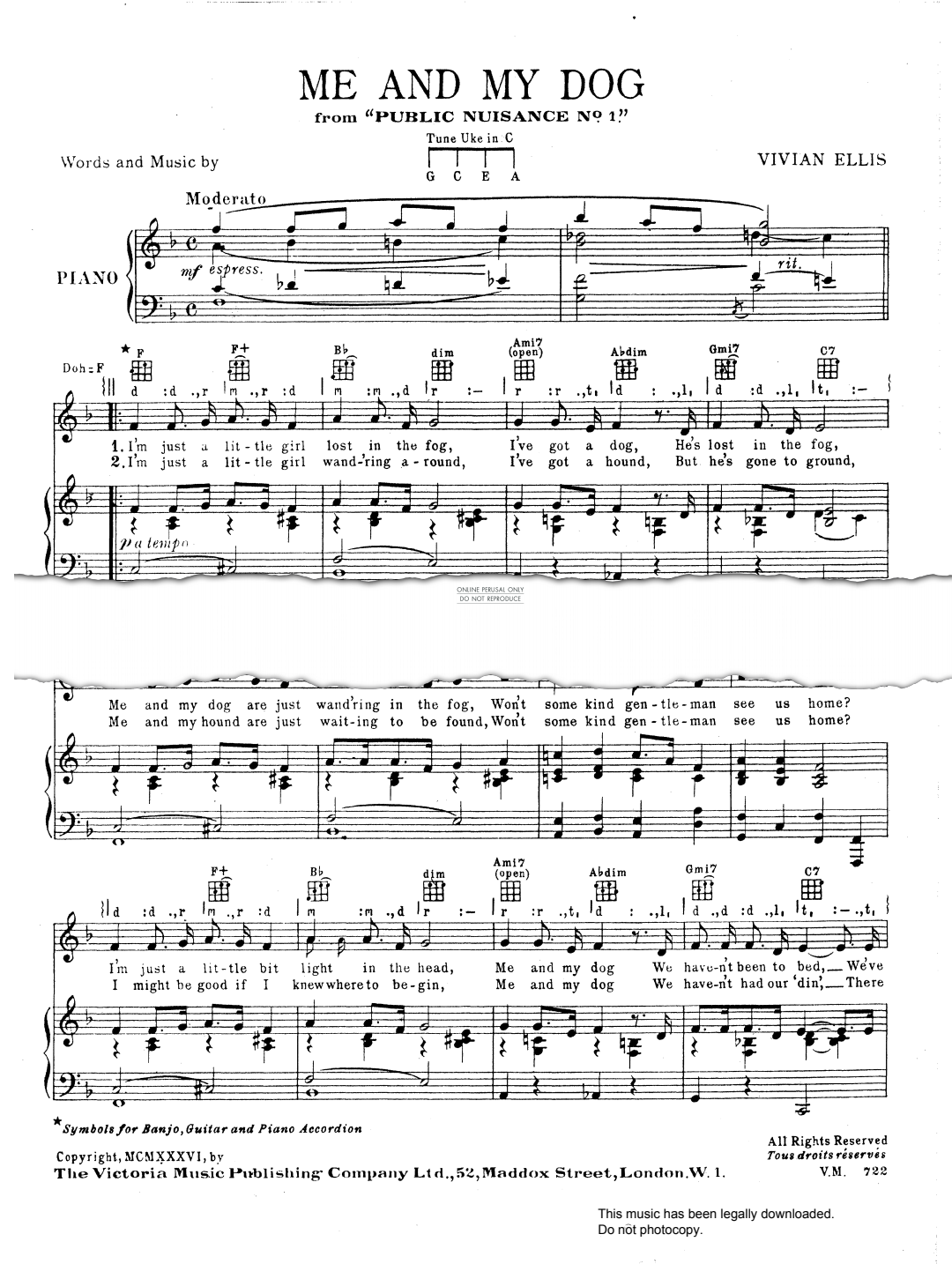 Product gallery: Page 1 of 1 Me And My Dog, Vivian Ellis