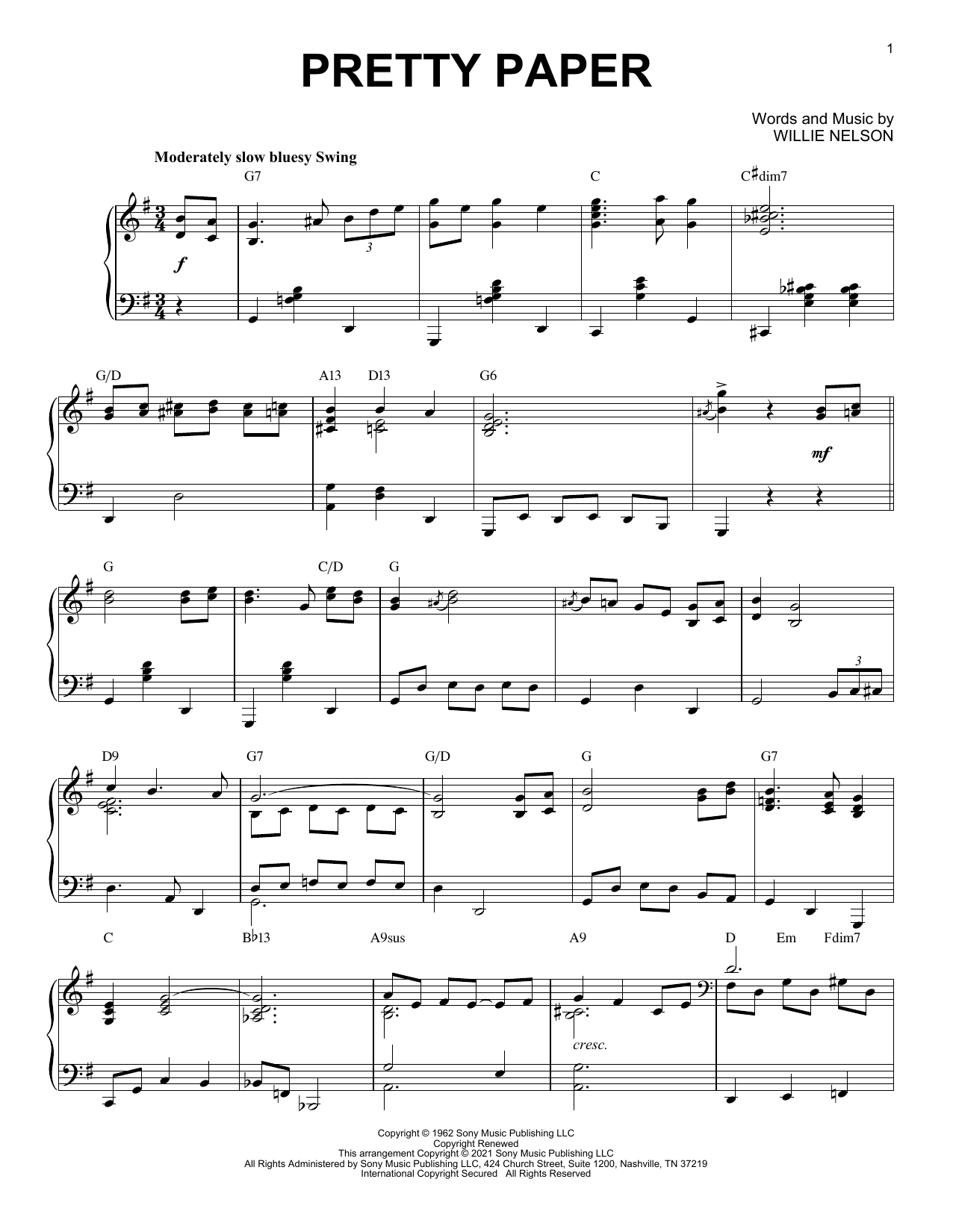 Produktbild zu: Pretty Paper [Jazz version] (arr. Brent Edstrom)