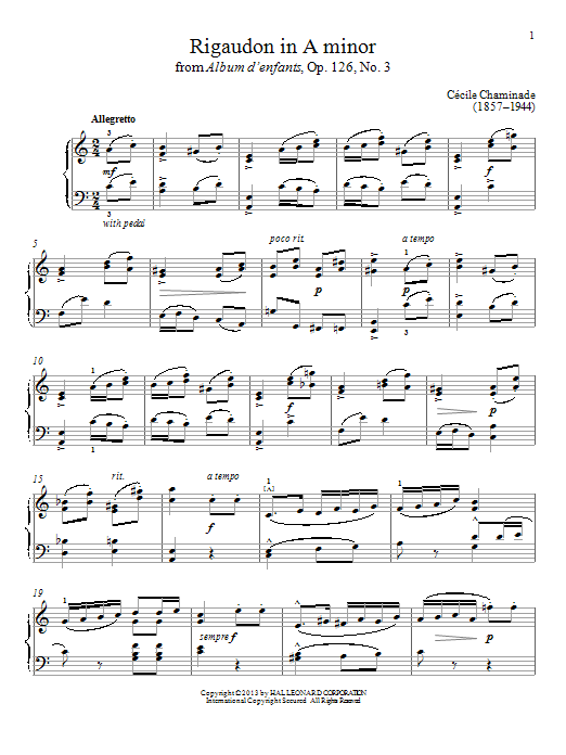 Produktbild zu: Rigaudon In A Minor