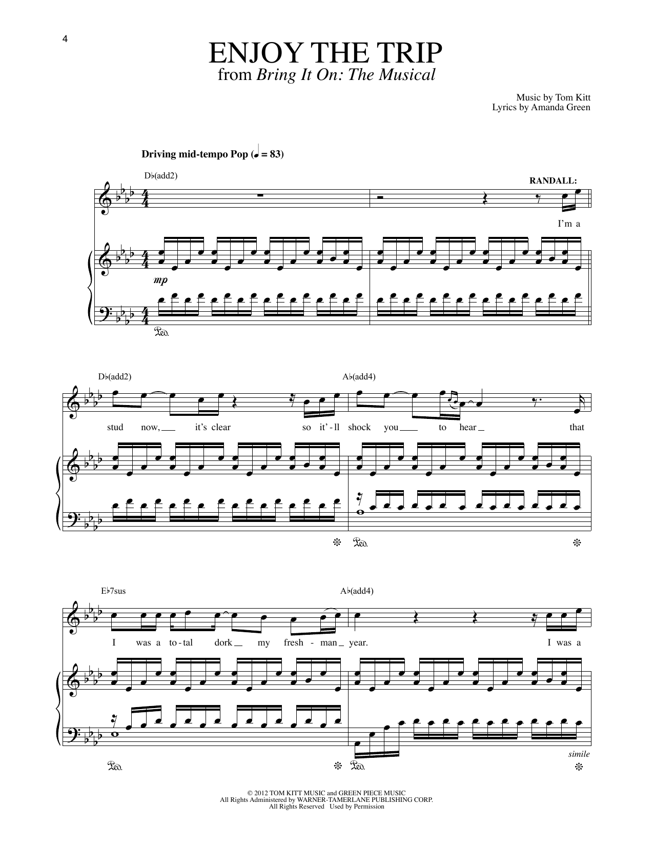 Produktbild zu: Enjoy The Trip (Solo Version) (from Bring It On: The Musical)