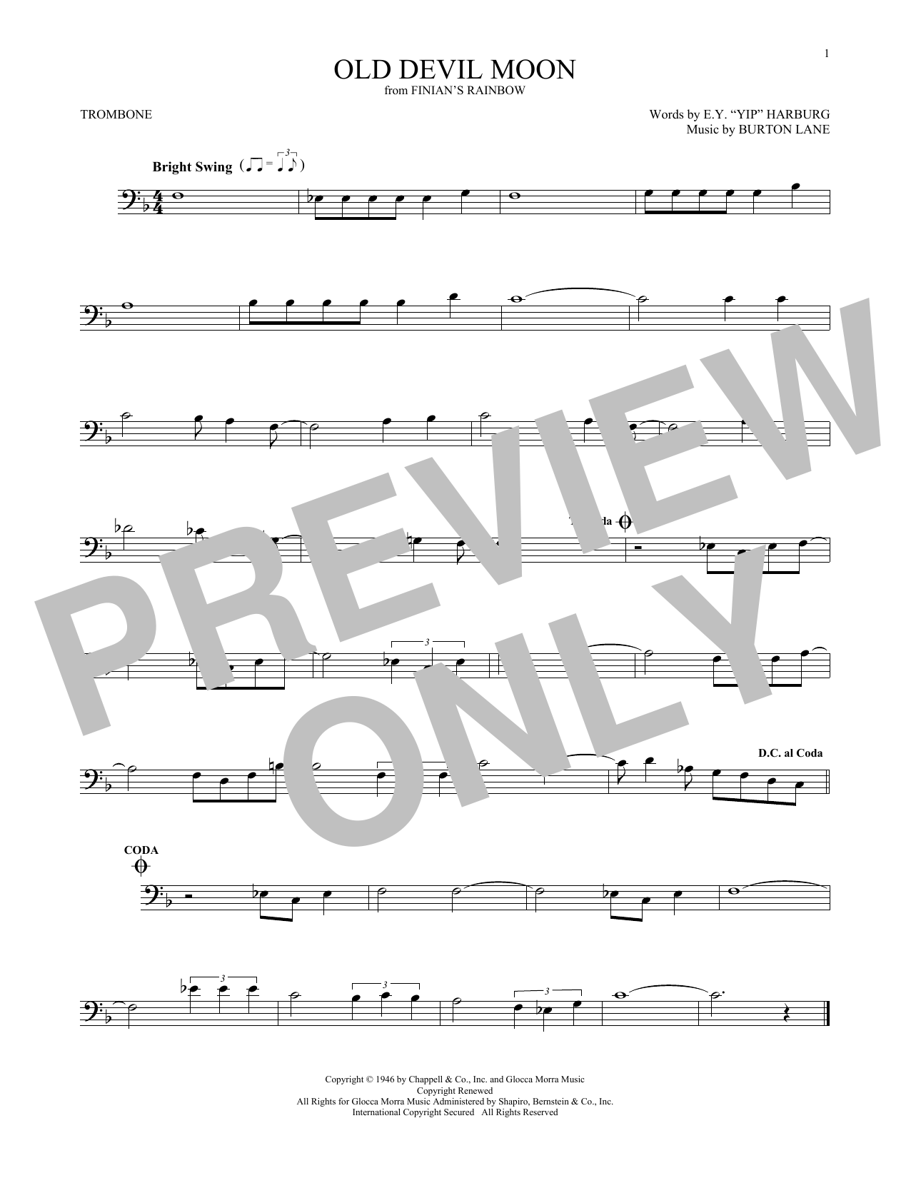 Product gallery: Page 1 of 1 Old Devil Moon, Burton Lane
