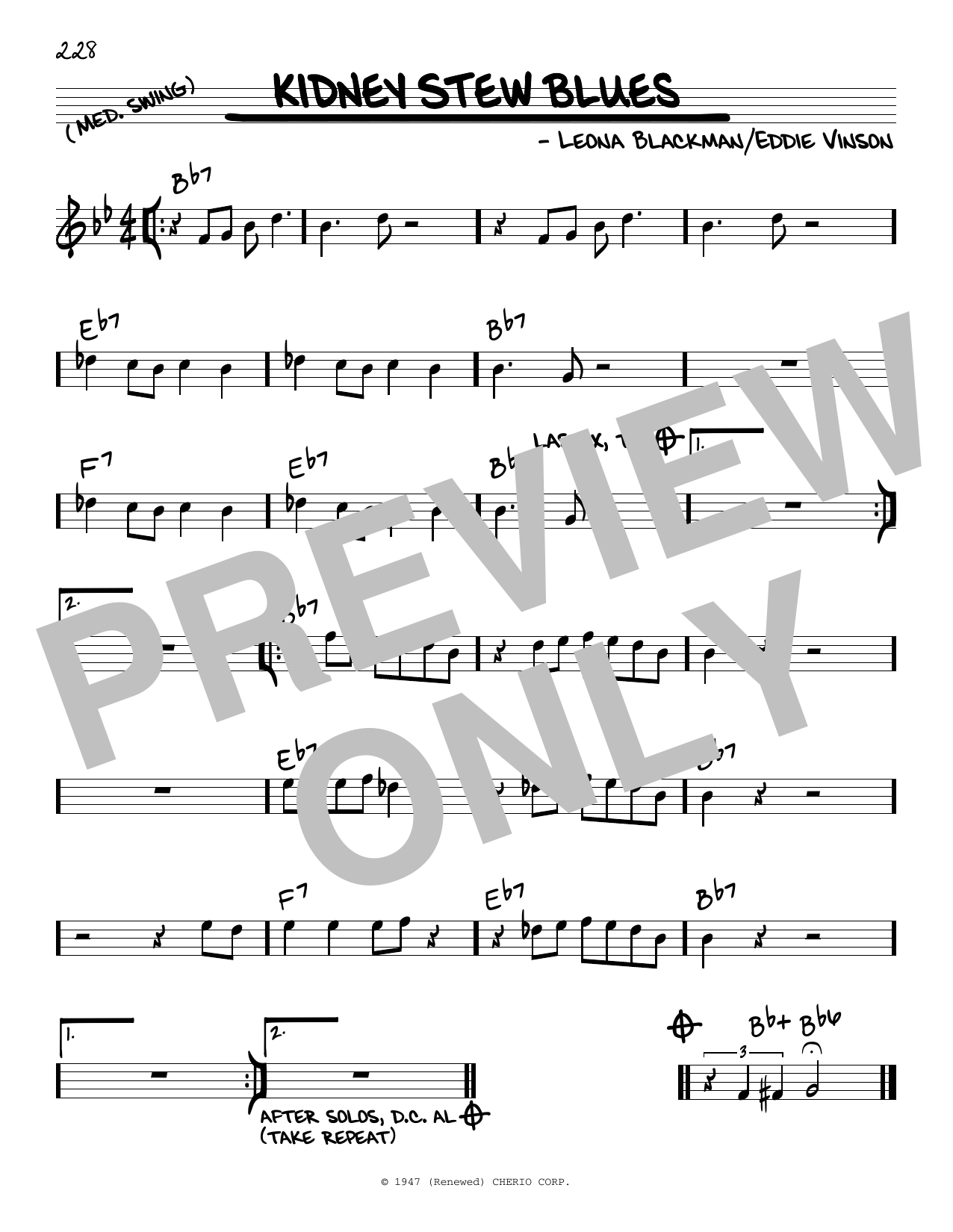 Produktbild zu: Kidney Stew Blues