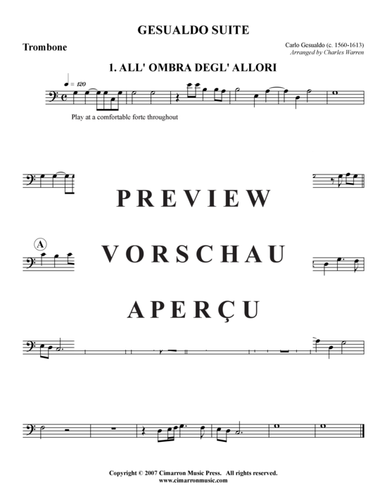 Produktgalerie: Seite 11 von 21 Gesualdo Suite – 3 Sätze , , (Blechbläserquintett)
