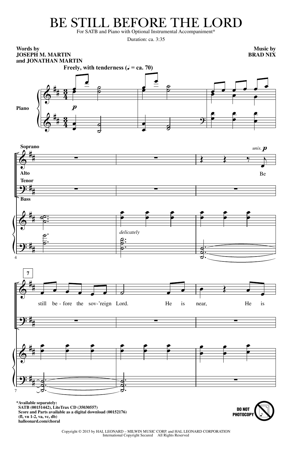 Produktbild zu: Be Still Before The Lord