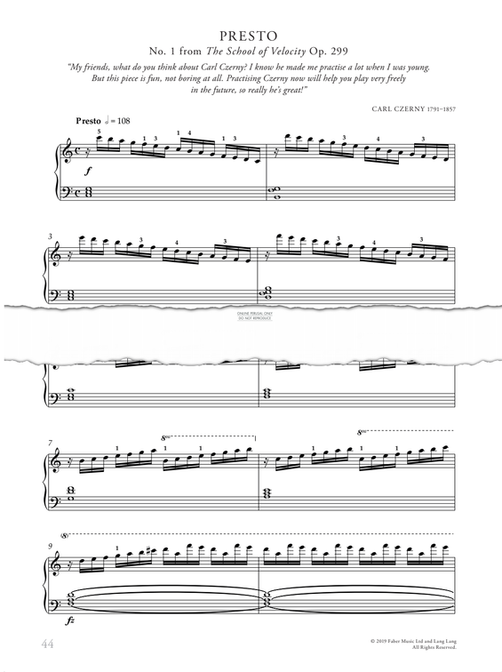 Produktgalerie: Seite 1 von 1 The School of Velocity (Op. 299, No. 1), Carl Czerny, Klavier