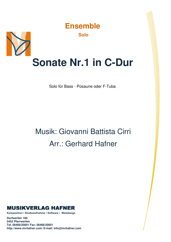 Product picture to: Sonate Nr.1 in C-DurGiovanni Battista Cirri