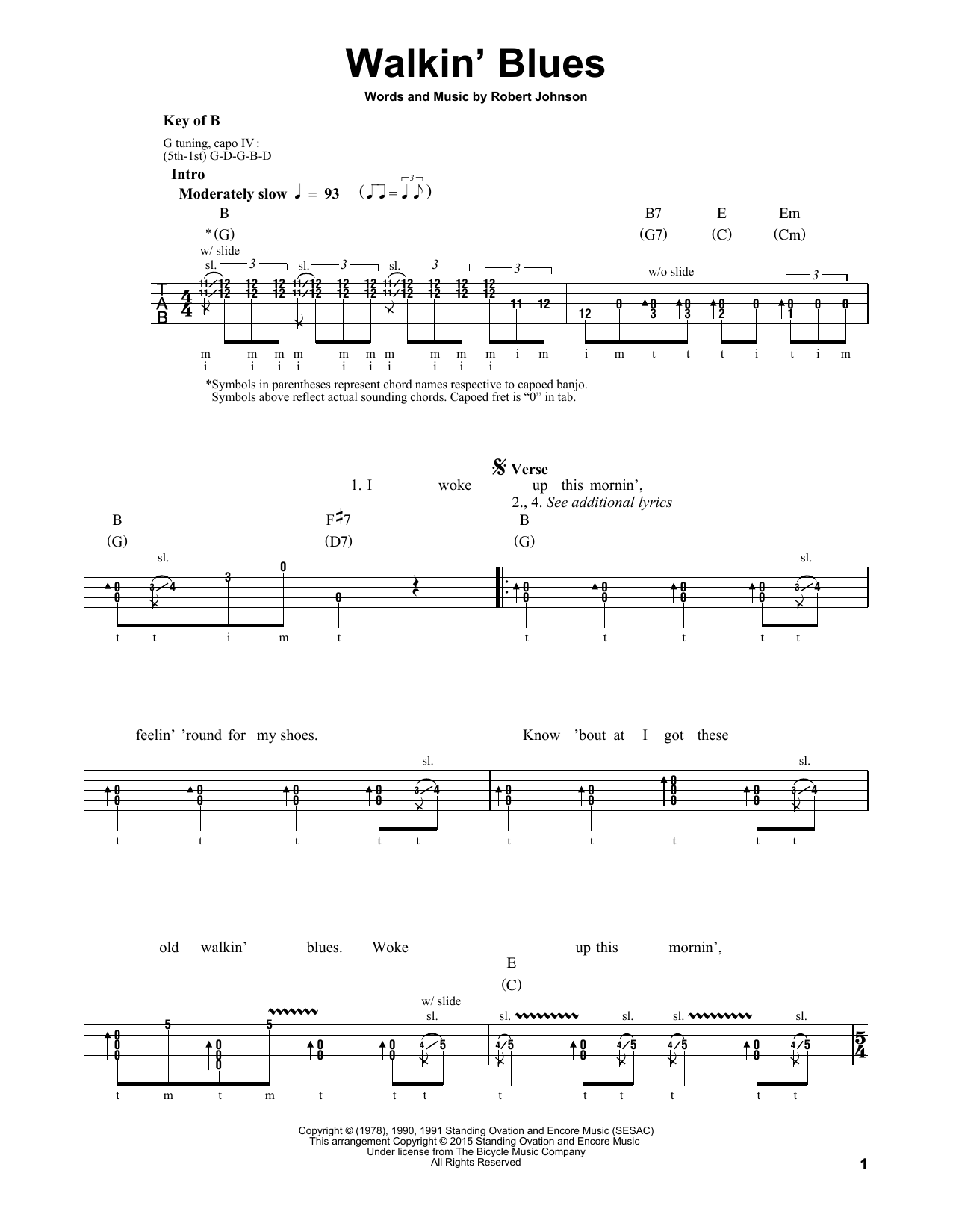 Produktgalerie: Seite 1 von 1 Walkin' Blues, Robert Johnson, Banjo