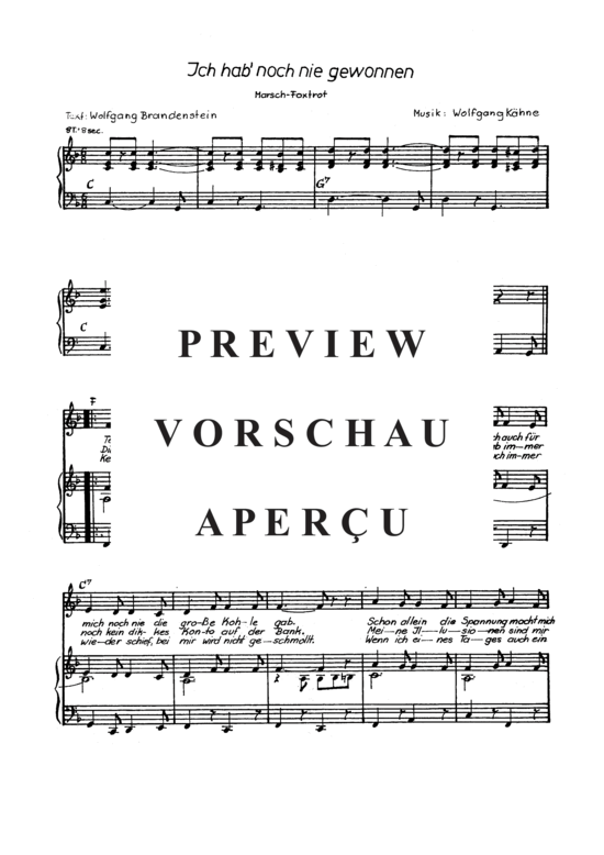 Product gallery: Page 4 of 4 Ich hab noch nie gewonnen , Schröder, Paul , Piano and Voice