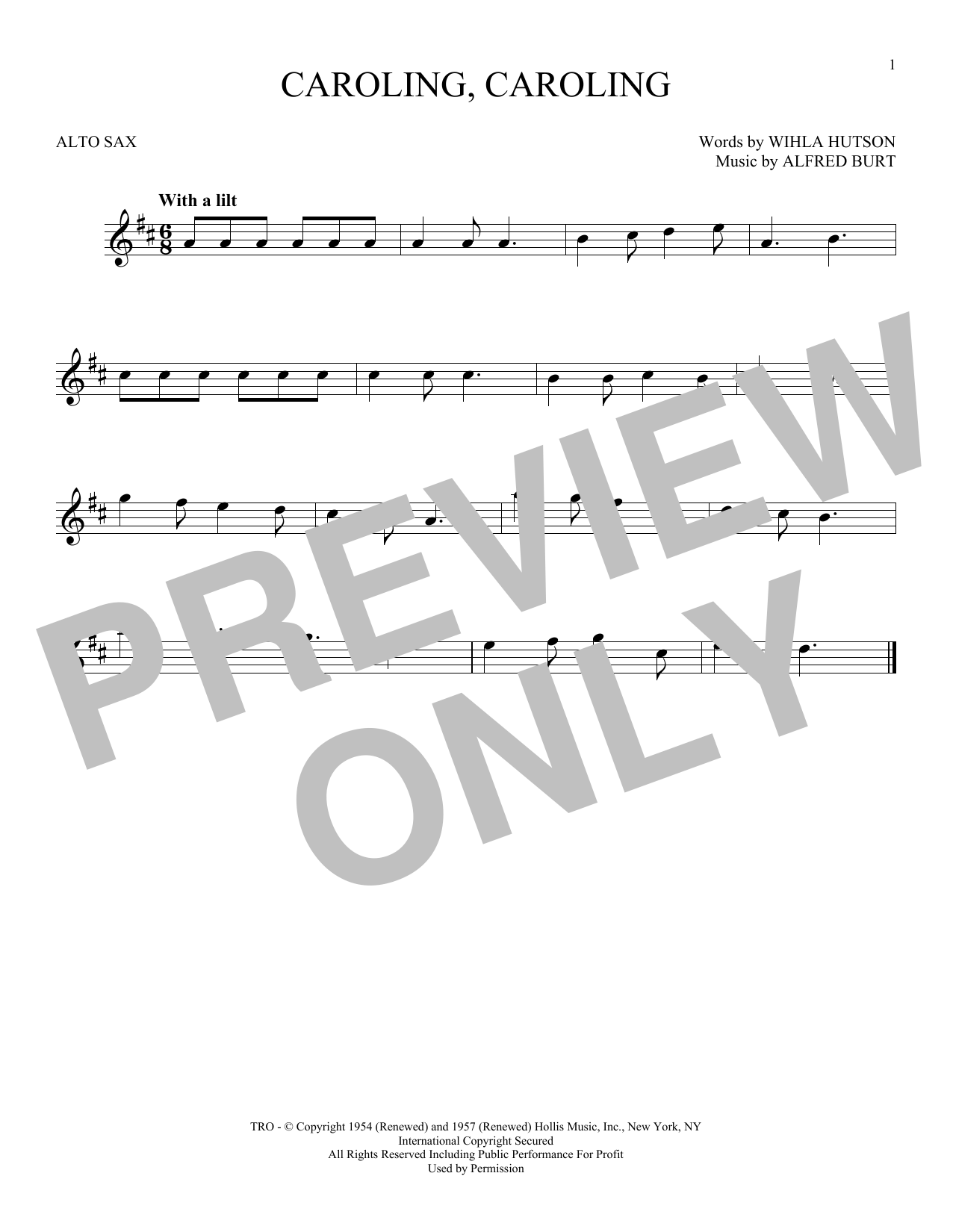 Product gallery: Page 1 of 1 Caroling, Caroling, Alfred Burt